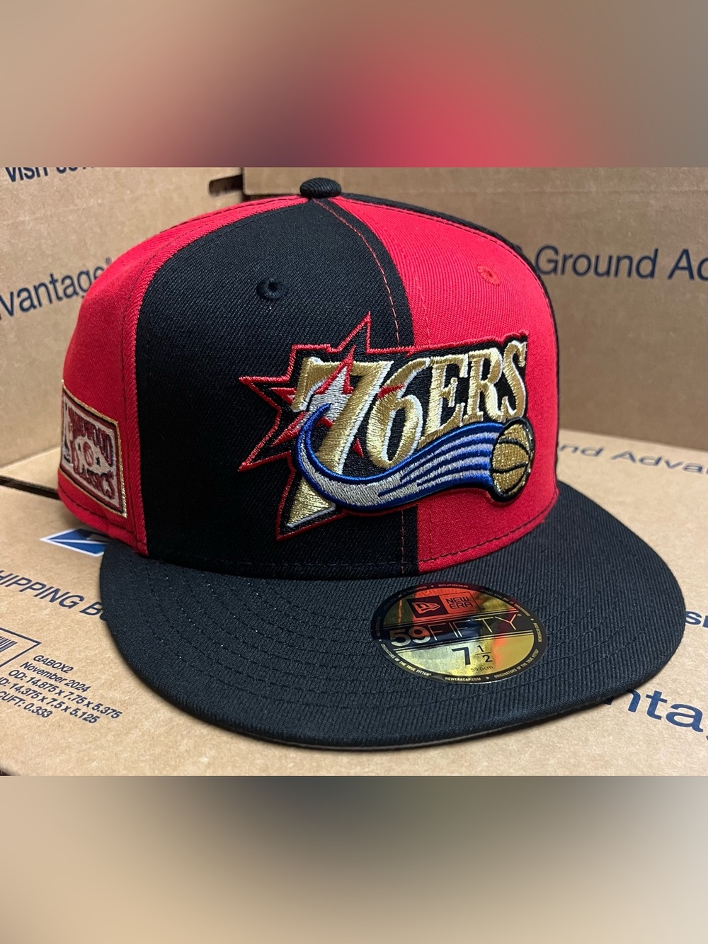 PHILADELPHIA 76ERS NBA PINWHEEL REWIND NEW ERA 59FIFTY